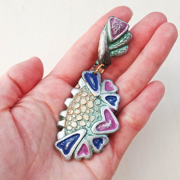 ►Free With Another Bundle ◄ 80s Vintage Handmade Costume Jewellery - Picture 3 of 4